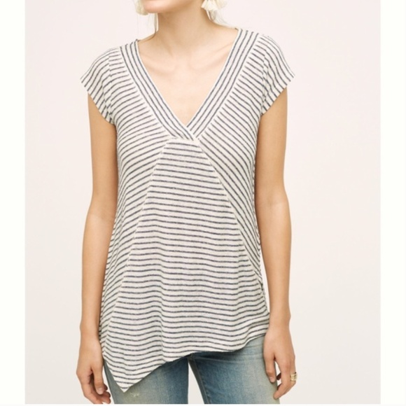 Anthropologie Tops - Anthro Meadow Rue Linen Blend Top, Sz S